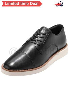 👔 Men's Leather Cap Toe Oxfords Business Casual Dress Shoes